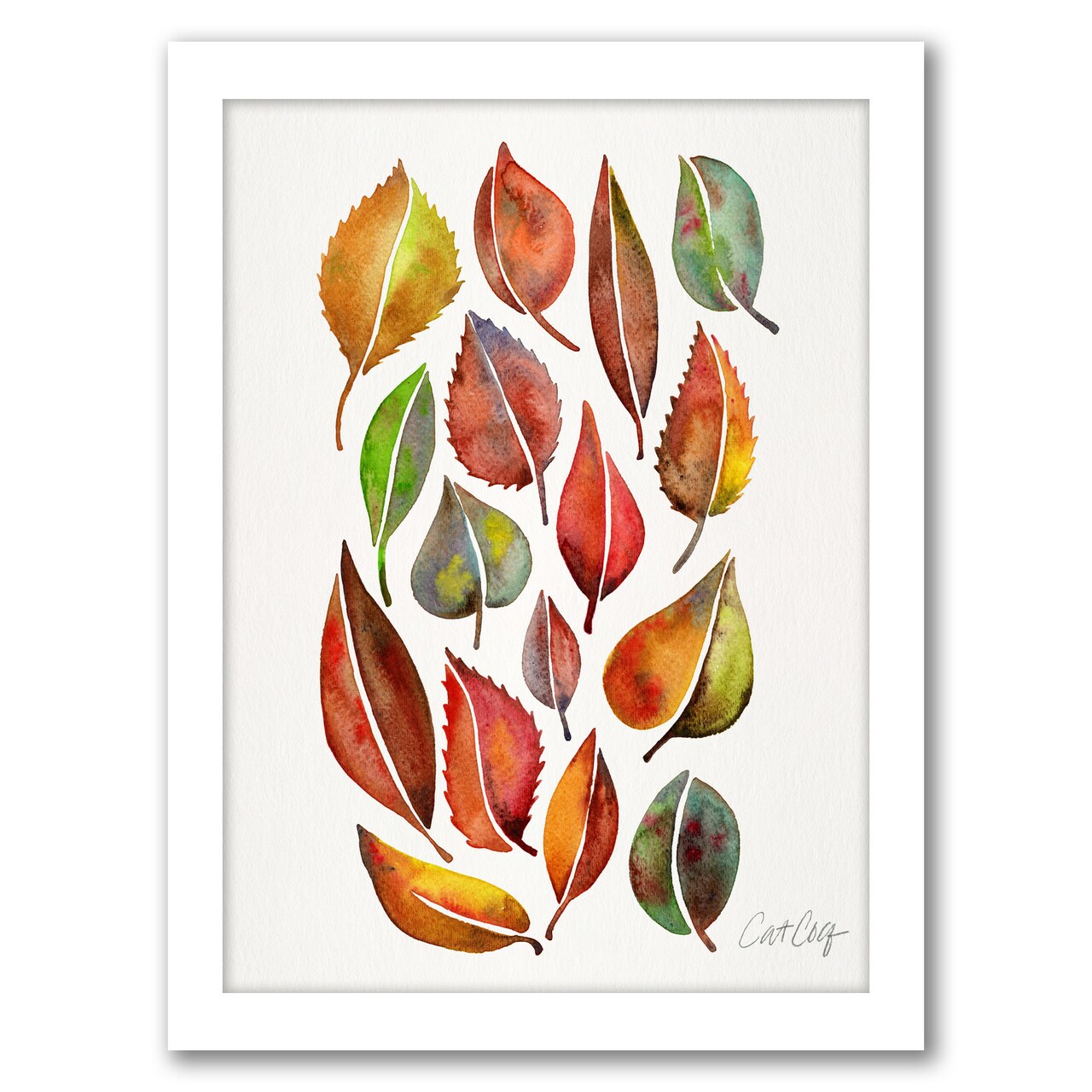 Fall Leaves by Cat Coquillette Frame  - Americanflat